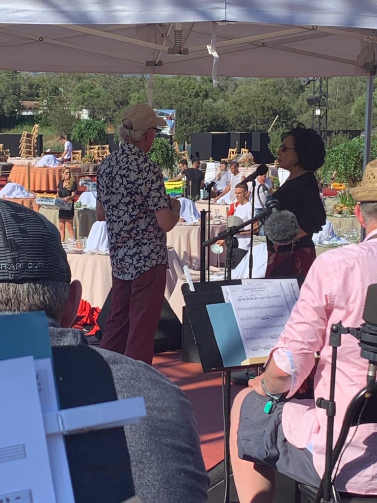 Dame Shirley in Sardinia