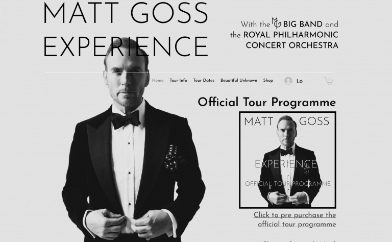Matt Goss on Tour